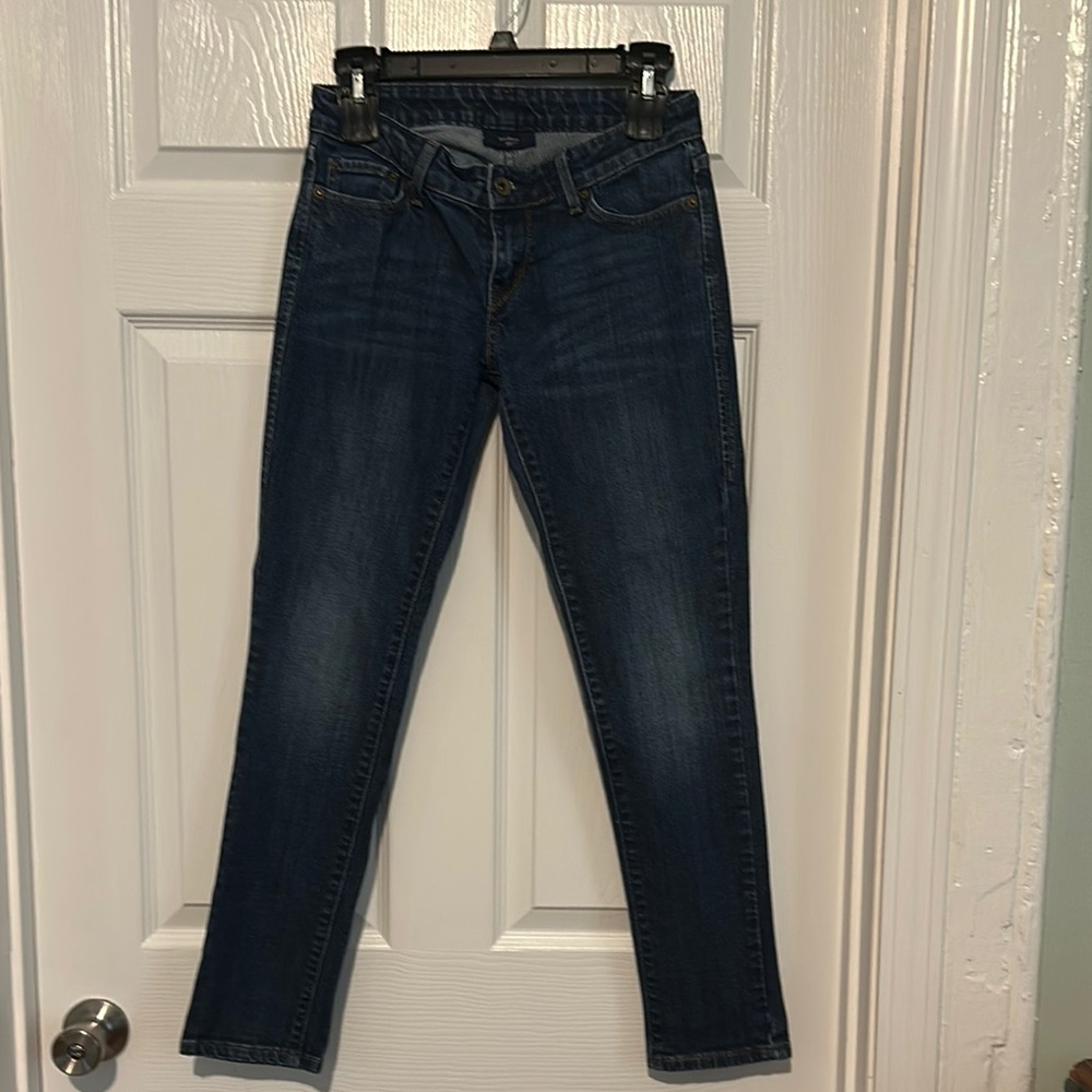 Levi’s Blue Straight Leg Jeans with Subtle Fading
